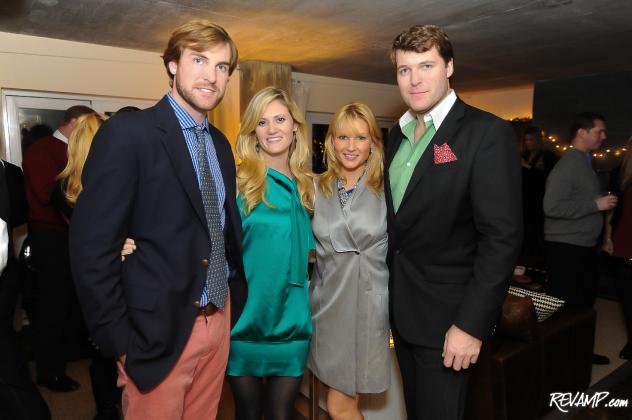 (L-R) 'Revel With A Cause' co-hosts Matt Allen, Adrienne Allen, Katherine Kennedy, and  Grant Allen.